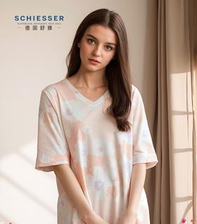 【32S棉莫单面】SCHIESSER德国舒雅女士32S棉莫单面布连衣裙31/24788D