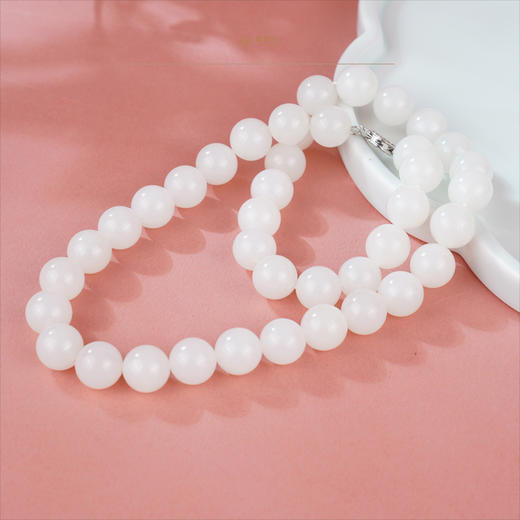 新疆国玉盟世玉【皎玉芳心】和田白玉项链【带证书·顺丰物流】 商品图4