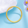 【限时克减150元】足金 3D空心固口仿古法手镯素圈圆管手镯（面宽约4.1-4.5mm)(AR3DSZ00035)（预售产品下单后不退款不退货不换货不补差价） 商品缩略图2