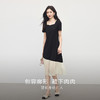 【周四狂欢价】熙世界2025年夏季新款女装法式赫本风方领撞色鱼尾拼接短袖连衣裙 商品缩略图2