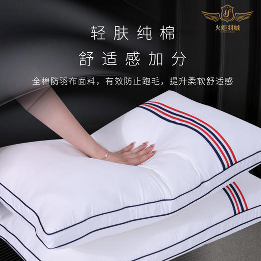 100支全棉鹅毛枕 五星级酒店的品质享受 商品图3