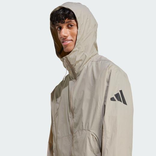 Adidas阿迪达斯CITY ESCAPE WINDBREAKER 轻肤感系列运动休闲宽松连帽轻风衣外套JF3293 商品图4