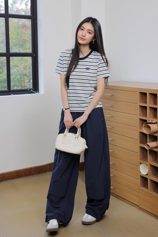 章那汀 休闲条纹T恤5A21T58273/451896预售 商品图1