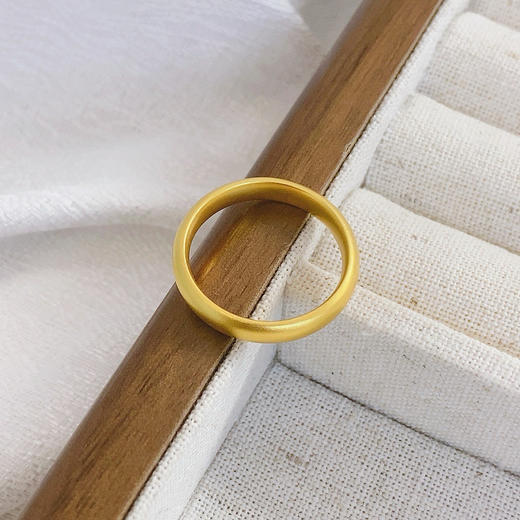 【限时克减150元】足金999 #固口戒指 5G黄金仿古法泥鳅背戒指(AG5GJZ00383)（预售产品下单后不退款不退货不换货不补差价 商品图2