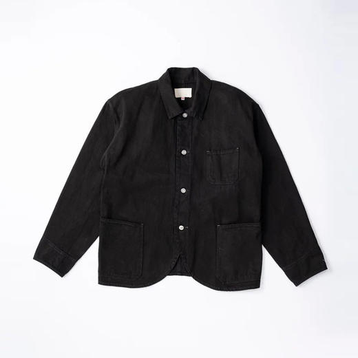 YOKO SAKAMOTO PLEATS BLOUSE 天然成衣柿子染色工装夹克外套 商品图4