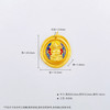 【限时克减150元】足金 古法实心低温珐琅如意圆牌吊坠黄财神手串配件Diy手串配饰(AMGFSC01334)(预售产品下单后不退款不退货不换货不补差价 商品缩略图4