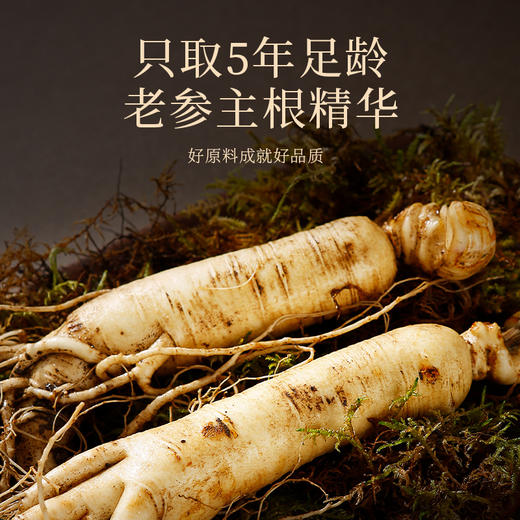 【冬季滋补】杞里香50g（5g*10袋）盒装花旗参固体饮料，精选长白山5年足龄老参主根，配料干净5g小条包装，冷热水都可冲泡，速溶即饮 商品图5