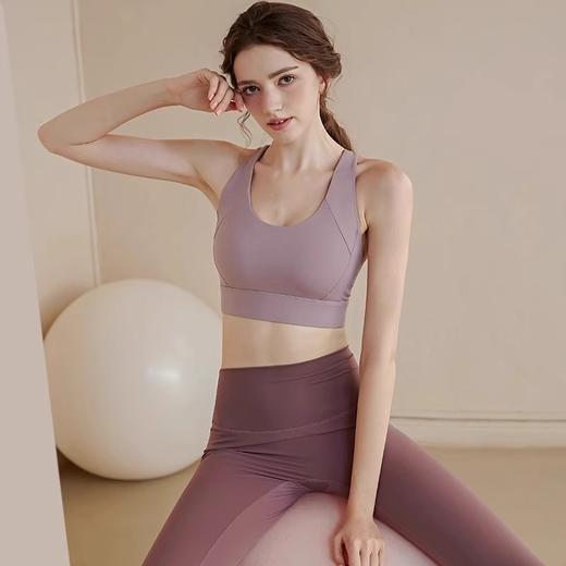 跃牌【安琪拉系列】高强度防震文胸裸感运动内衣女跑步健身瑜伽服一体杯大码WXM237 商品图0