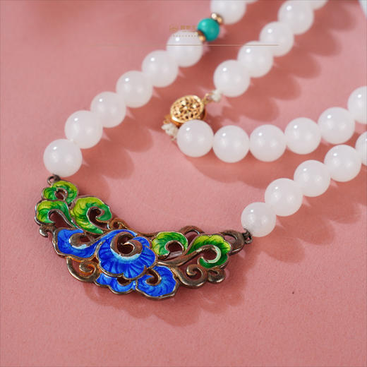 新疆国玉盟世玉【玉韵绮彩】白玉项链【带证书·顺丰物流】 商品图4