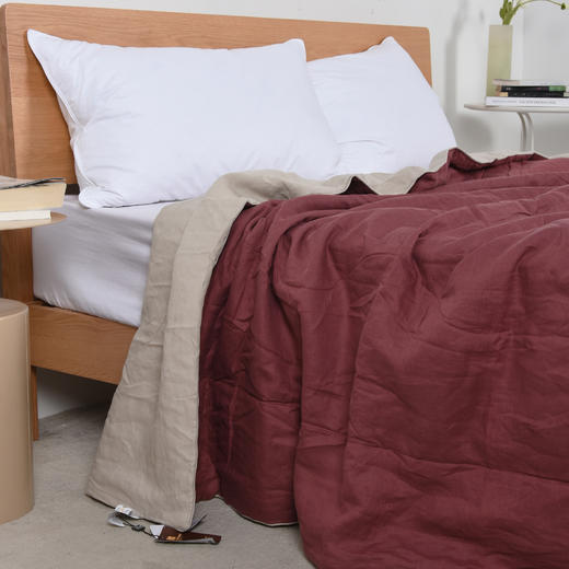 素色双拼纯麻夏被 商品图2