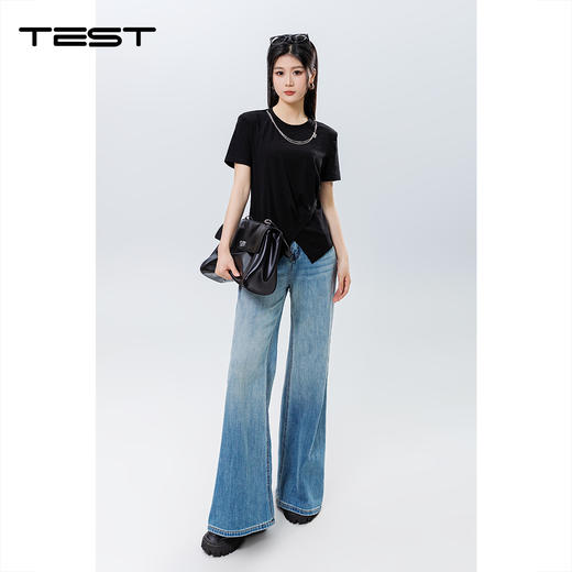 夏上新时尚设计感修身显瘦气质T恤1252056 商品图3