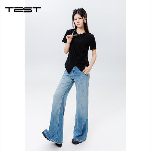 夏上新时尚设计感修身显瘦气质T恤1252056 商品图4