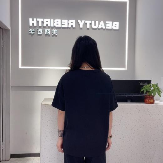 MZ撞色字母大图短袖T恤（黑）夏季952010370321 商品图2