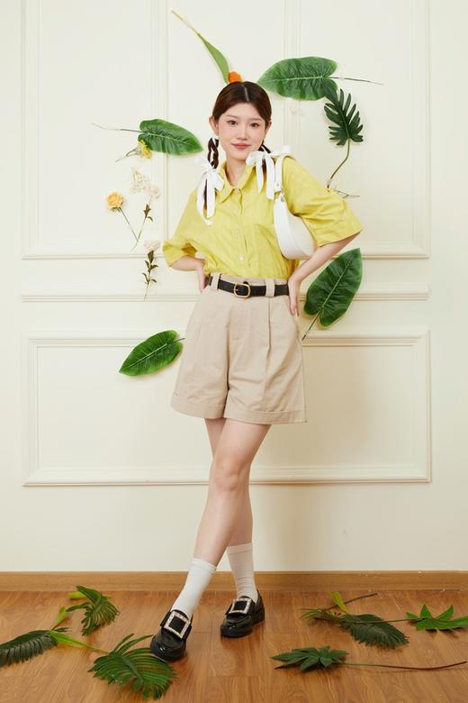 LNNNS 卡其色通勤宽松短裤 18074 商品图2