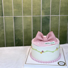 粉色蝴蝶结珍珠款