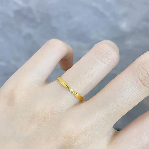 【限时克减150元】足金999 #520快乐 #怦然心动 #CNC 5G黄金小清新CNC爱心心形固口女戒(AG5GJZ00382)预售产品下单后不退款不退货不换货不补差价 商品图0