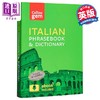【中商原版】Collins Gem Phrasebook & Dictionary - Italian (4th edition)柯林斯袖珍意大利语短语和词典 英文原版 Collins 商品缩略图0