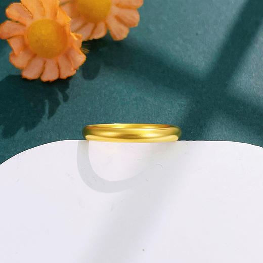 【限时克减150元】足金999 #复古风 #固口戒指 5G黄金空心固口戒指光圈戒指素圈戒指仿古法泥鳅背固口圈戒(BE5GJZ00095-1)（预售产品下单后不退款不退货不换货不补差价 商品图2