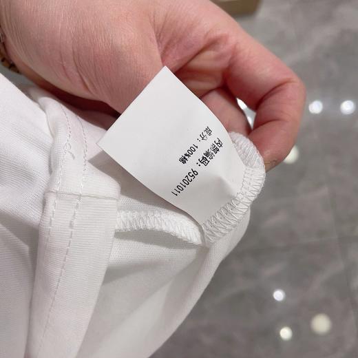 MZ圆领字母印花短袖T恤（白黑）夏季952010110321 商品图5