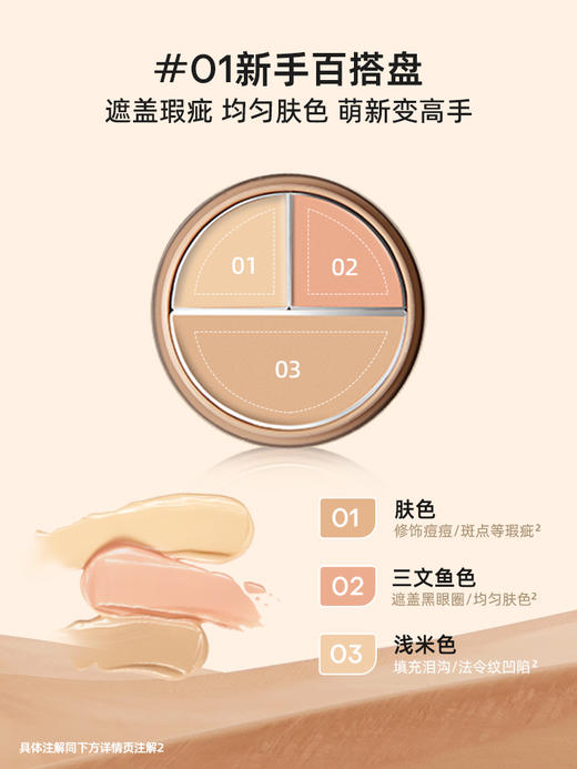 蜜丝婷三色遮瑕膏盘 商品图0