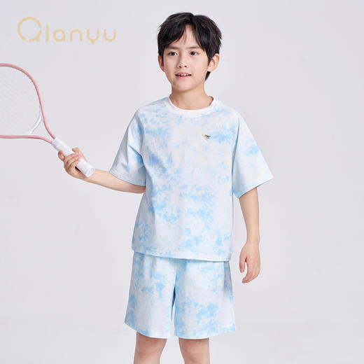 笛莎千与2025夏新款男童时尚运动凉感快干短裤套装 商品图2