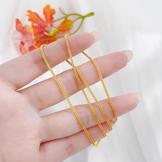 【限时克减150元】足金999 5G黄金实心龙骨链不可调节项链（面宽约1.1-1.5mm）(BJ5GXL00053-2)（预售产品下单后不退款不退货不换货不补差价） 商品图2