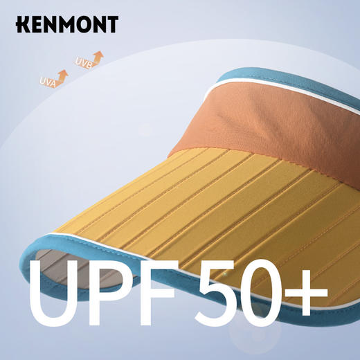 【代发】卡蒙KENMONT轻量化速干防晒空顶帽出游可折叠便携可调节太阳帽亲子儿童款4423 商品图2