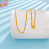 【限时克减150元】足金999 5G黄金双珠盒仔项链不可调节机织项链（面宽约1.6-2mm)(BJ5GXL00109)（预售产品下单后不退款不退货不换货不补差价） 商品缩略图0