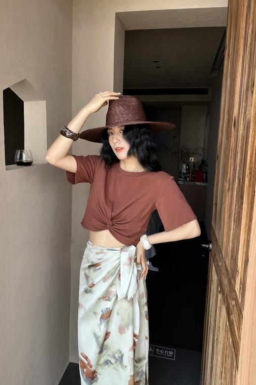 L.Fleuri 圆领短袖晕染半裙套装 18070 商品图1