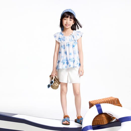 【实体店同款】女童短袖上衣夏季新款安奈儿童装AG521681 商品图3