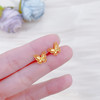 【限时克减150元】足金999.9 #比翼双飞 #九紫离火 【精品】万足镂空花丝立体蝴蝶耳饰耳钉(AWWES00228)（预售产品下单后不退款不退货不换货不补差价 商品缩略图2
