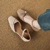 【预售5天】夏季新款甜美中跟一字扣蝴蝶结粗跟凉鞋NGMZR&2051 商品缩略图0