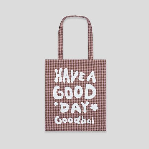 GOODBAI Have a good day薄款简易收叠印花帆布包托特包 商品图4