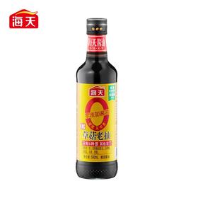 海天0添加草菇老抽酱油 500ml/瓶