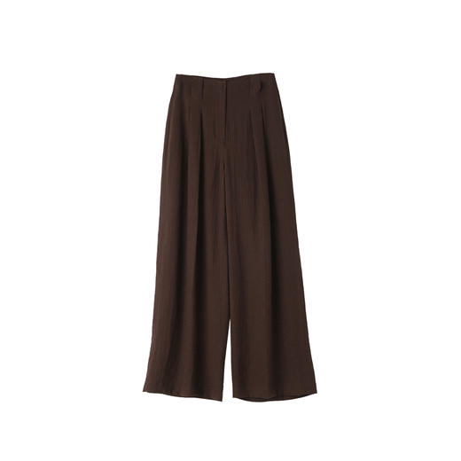 VIMAGE纬漫纪肌理感高级垂坠舒适高腰阔腿宽松休闲裤2025夏季新款V2305908 商品图5