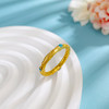 【限时克减150元】足金999 #固口戒指 #宝石珐琅 古法空心哪吒乾坤圈戒指固口圈戒（面宽约2.6-3mm）(AYGFSJZ00001)（预售产品下单后不退款不退货不换货不补差价 商品缩略图1