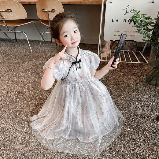 女童新中式汉服 2025新款夏季国风夏装连衣裙 商品图3