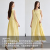 VICTORIA&VERA夏季“柠夏氧气”宽松无袖连衣裙+斜挎小包套装日皱肌理感度假两件套 商品缩略图2