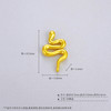【限时7.5折】【定价黄金】足金 #生肖 #蛇年新品 无氰5D硬金空心金蛇献瑞灵蛇之舞灵蛇Diy配件手串编绳配件(AR5DSC00180)（预售产品下单后不退款不退货不换货不补差价） 商品缩略图3