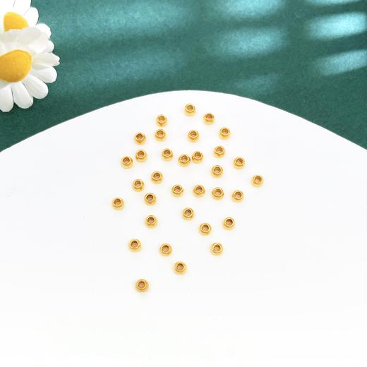 【限时7.5折】【定价黄金】足金 #电商超轻 3D硬金转运金珠手串配件3D散珠Diy手串配件/33件【无成色字印】(AK3DSC00006-4)（预售产品下单后不退款不退货不换货不补差价） 商品图1