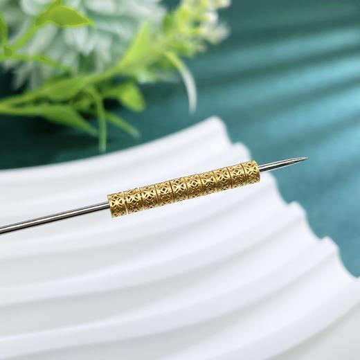 【限时克减150元】足金999 【无成色字印】 #招财进宝 古法镂空招财进宝铜钱图案藏线转运珠Diy手串配件10粒/套(AKGFSC00541)（预售产品下单后不退款不退货不换货不补差价） 商品图3