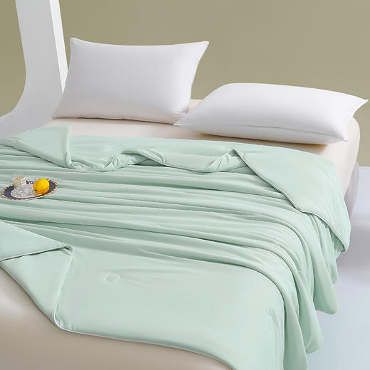 杞冠臻选 | 纺王冰淇淋凉感被 水波绿 轻薄透气 凉感抗菌 商品图6