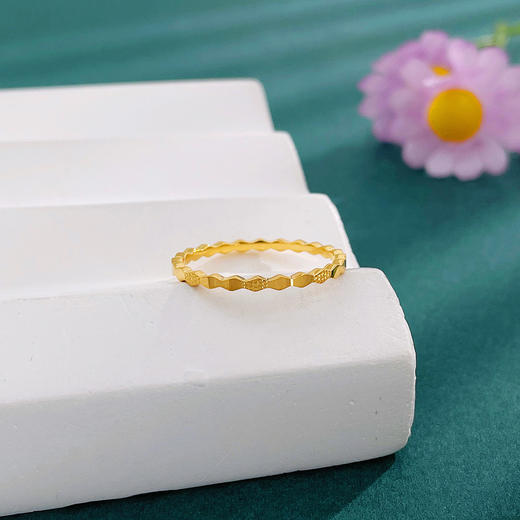 【限时克减150元】足金999 #固口戒指 #CNC 5G黄金实心麦穗粒圈戒条戒（面宽约1.4-1.8mm）(BE5GJZ00097)（预售产品下单后不退款不退货不换货不补差价 商品图1