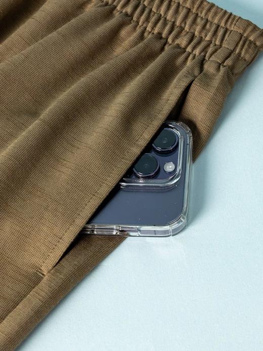 【科技麻】SCHIESSER 德国舒雅男士睡衣春夏款亚麻透气开衫棉莫代尔家居服短袖长裤套装35/21352H 商品图9