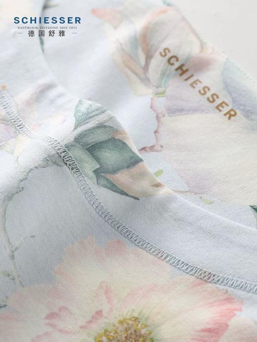 【70S100%丝光棉】SCHIESSER德国舒雅高端铂雅女士短袖七分裤套装100%高支双面丝光棉91/24773H 商品图1