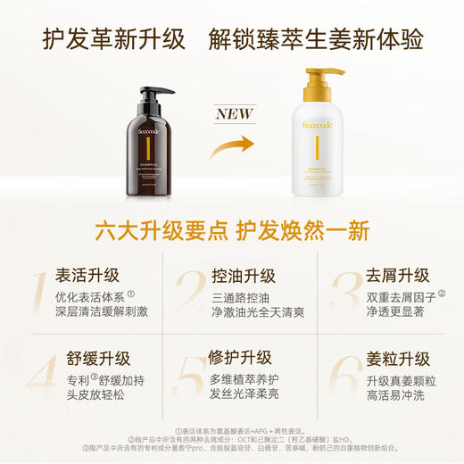 【菲诗蔻】升级款 澳洲生姜洗发水 发膜 护发精油 拯救扁塌油腻发质 配方全新升级 长效控油 强韧蓬松 水控油蓬松 无硅油柔顺改善毛躁 商品图1