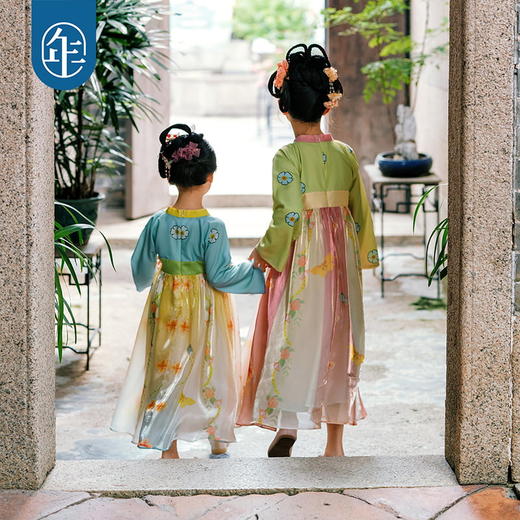 【年衣】云锦芳华女童汉服春秋新款儿童表演演出服云锦芳华汉服裙 商品图4