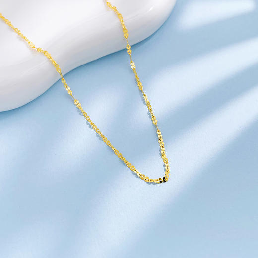 【限时克减150元】足金999 5G黄金实心8字链数字链不可调节项链（面宽约1.8-2.2mm）(BJ5GXL00047)（预售产品下单后不退款不退货不换货不补差价） 商品图1