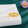 【限时克减150元】足金999 #莫比乌斯 千足实心高闪莫比乌斯花环麦穗时尚固口戒指(AUQJZ00102)（预售产品下单后不退款不退货不换货不补差价 商品缩略图0