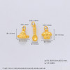 【限时克减150元】足金 #儿童/宝宝 （无成色字印） 3D硬金空心锦衣玉食官衣官帽金汤匙手串挂件吉祥三宝Diy手串配件/3件(AU3DSC00054)预售产品下单后不退款不退货不换货不补差价 商品缩略图3